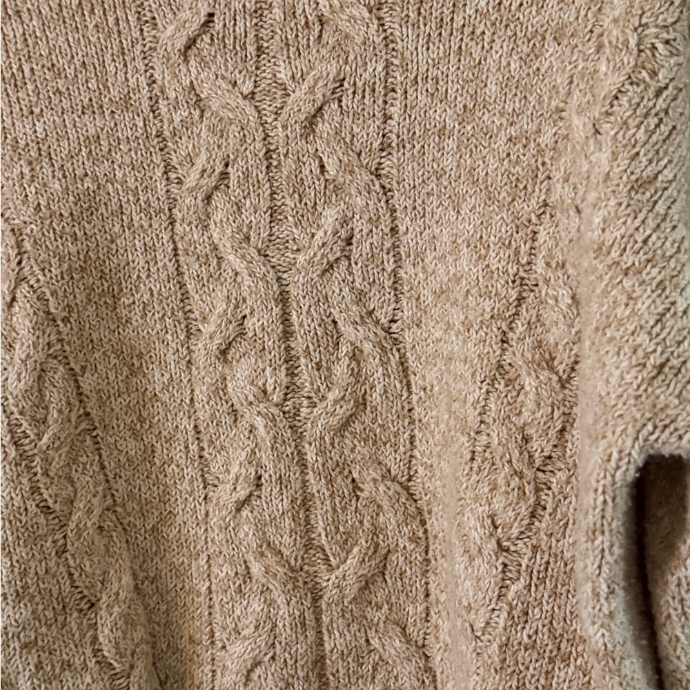 🌻5/$16🌻Cozy Cable Knit Sweater - Beige/Apricot - Picture 2 of 5